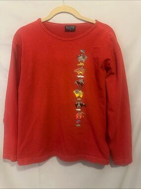 Red Long Sleeve Alore’ Graphic Tee